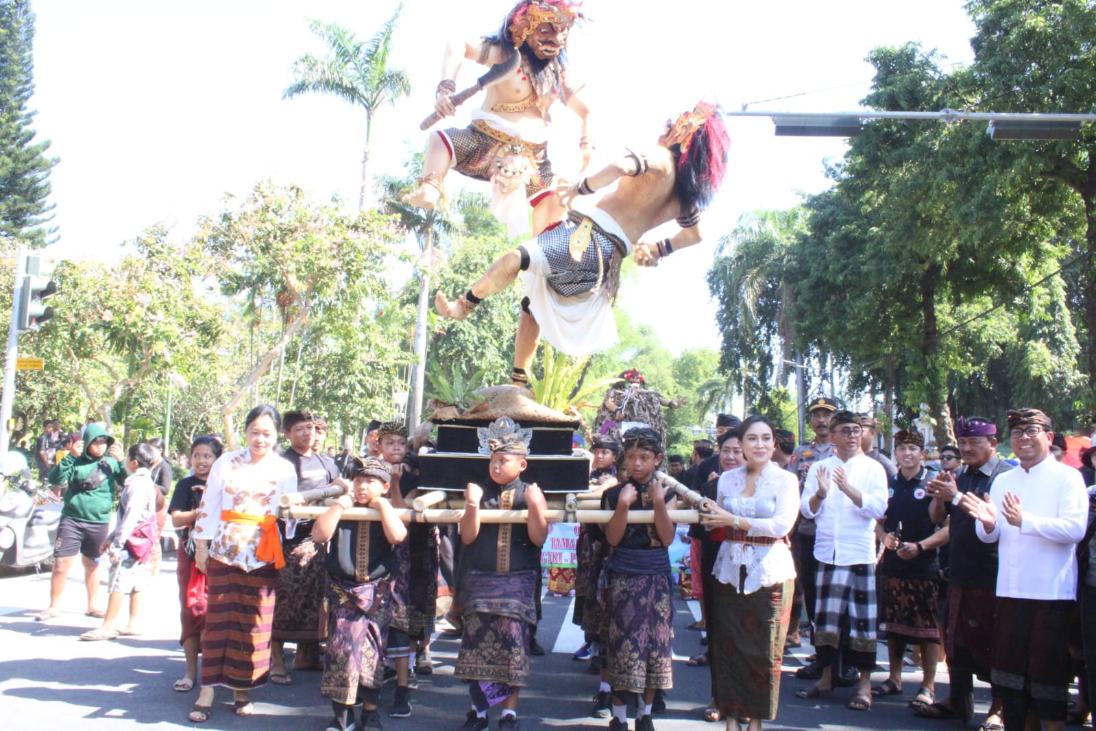 Karnaval Ogoh-Ogoh Anak TK dan PAUD Meriahkan Kasanga Festival 2023